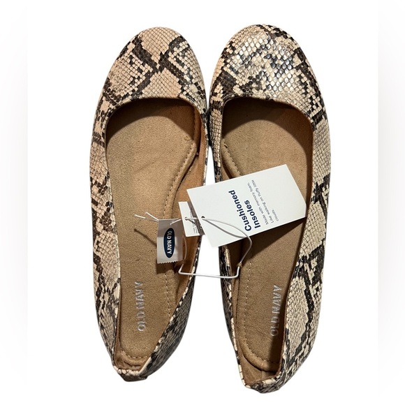 Old Navy Shoes - OLD Navy Women’s Snake Print Ballet Slipper Flats Shoes Sz 10 NWT